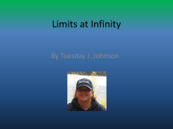 Chapter Three: Applications of Differentiation