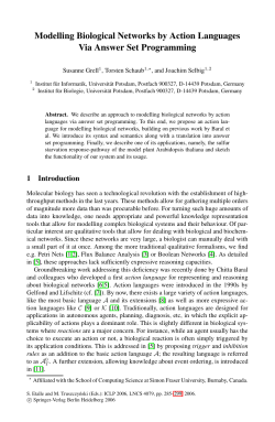 Modelling Biological Networks by Action Languages Via Answer Set