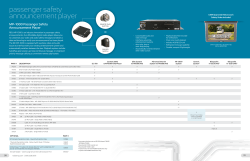 Passenger Safety Announcement Player