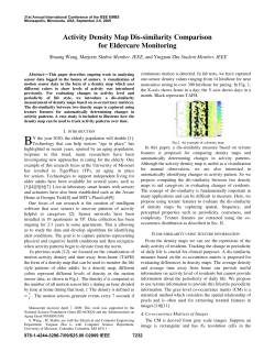 Activity Density Map Dis-similarity Comparison for Eldercare