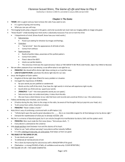 Outline 1 of Shinn, The Game of Life 3458 words 6 pages