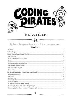 Teachers Guide - Coding Pirates