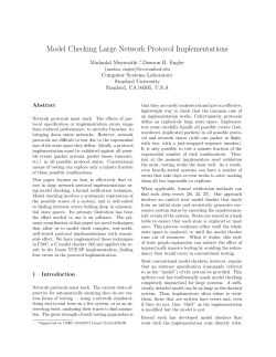Model Checking Large Network Protocol Implementations