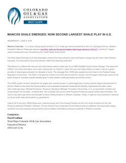 mancos shale emerges: now second largest shale play in us