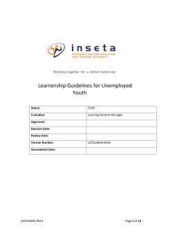 6. Eligibility for learnership funding