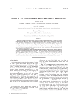 Retrieval of Land Surface Albedo from Satellite Observations