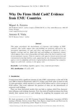 Why Do Firms Hold Cash? Evidence from EMU Countries