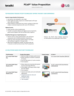 PCoIP® Value Proposition