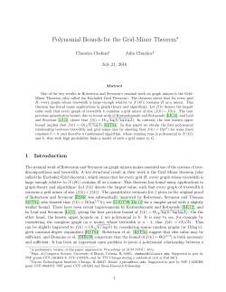 Polynomial Bounds for the Grid-Minor Theorem