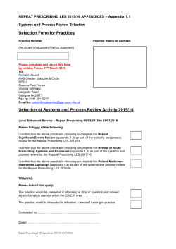 Involving patients in decisions about prescribed