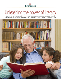 New Brunswick`s Comprehensive Literacy Strategy