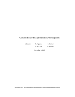Competition with asymmetric switching costs