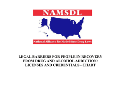 legal barriers for people in recovery from drug and alcohol addiction