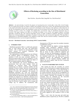 Effects of Reclosing according to the Size of Distributed Generation