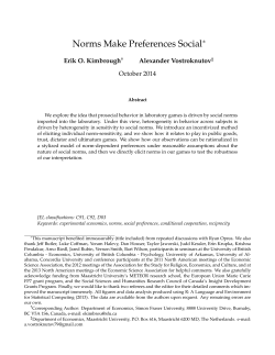 Norms Make Preferences Social