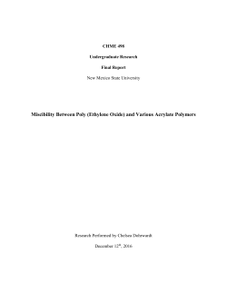 Figure 15. DSC of PBMA at 60 wt%, PEO at 40%.
