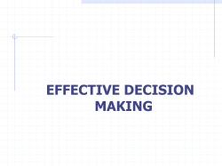 Effective Decision Making - FDIC (P. Morris)