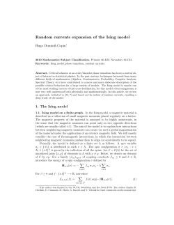 Random currents expansion of the Ising model