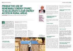 productive use of renewable energy (pure) to accelerate clean