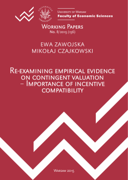 Re-examining empirical evidence on contingent valuation
