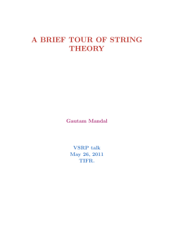 A popular talk on string theory