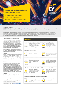 The path to cyber resilience: sense, resist, react