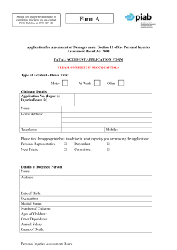 Form A - Injuries Board