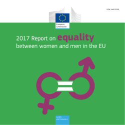 2017 Report on equality between women and men in the EU