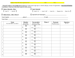 Flagstaff Athletic Club Team Sports Sign-up: Teams must sign