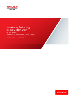 Harnessing Technology from the Modern Utility