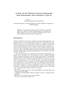 A Note on the Relation between Polynomial Time Functionals and