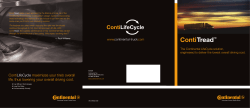 ContiLifeCycle maximizes your tire`s overall life, thus lowering your