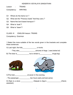 SA-II English Question Bank (Class III)