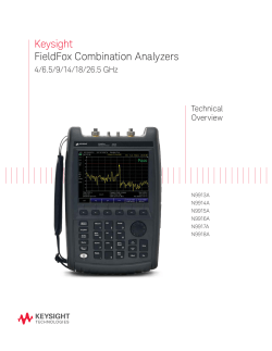 Keysight FieldFox Combination Analyzers