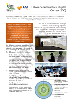 Tshwane Interactive Digital Centre (IDC)