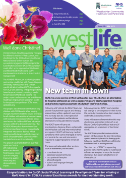 New team in town - West Lothian
