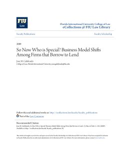 Business Model Shifts Among Firms that Borrow to Lend