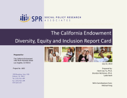 The California Endowment Diversity, Equity and Inclusion Report Card