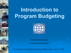 Program Budgeting in Korea