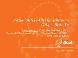 (vAPs) for eduroam GN4