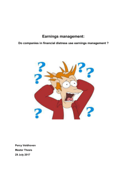 Companies in a going concern situation and the usage of earnings