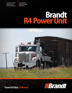 Maintenance of Way Revenue Service Emergency