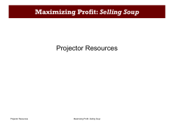slides maximizing profit selling soup display