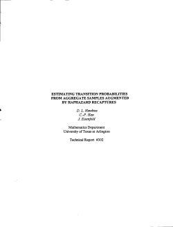 estimating transition probabilities from aggregate samples