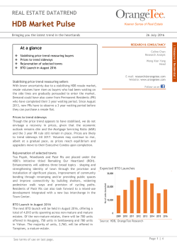 HDB Market Pulse