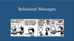 Accumulation of relational messages