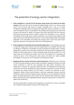 Sector integration is a win-win for the European energy