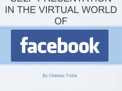 self-presentation in the virtual world of - Children