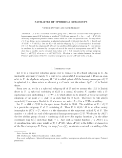 1. Introduction Let G be a connected reductive group over C. Denote