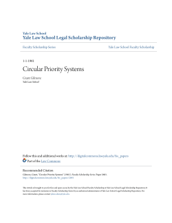 Circular Priority Systems - Yale Law School Legal Scholarship